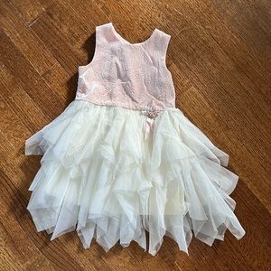 Tulle and velvet girls party dress
